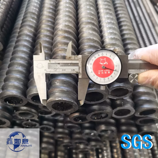 Âncora de barra oca/parafuso de âncora autoperfurante para estabilização de taludes R51 aço 40cr/45